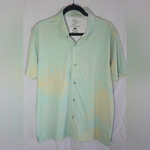 Five Birdies Men's Aloha Shirt - Mint Green